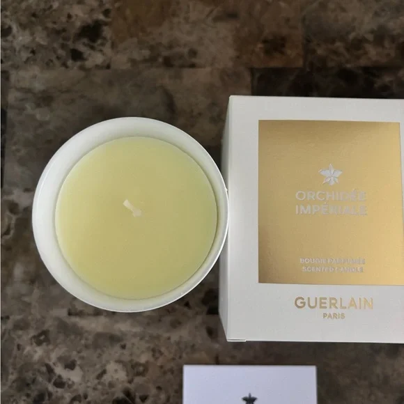 GUERLAIN PARIS ORCHIDEE IMPERIALE SCENTED CANDLE 6.3 oz Home Decor Beauty New - Picture 1 of 3
